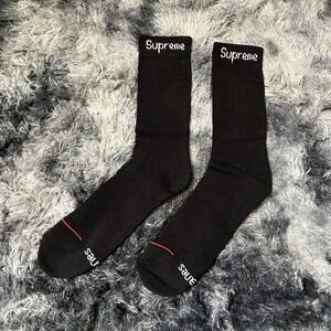 Supreme Black Socks 1 Pair